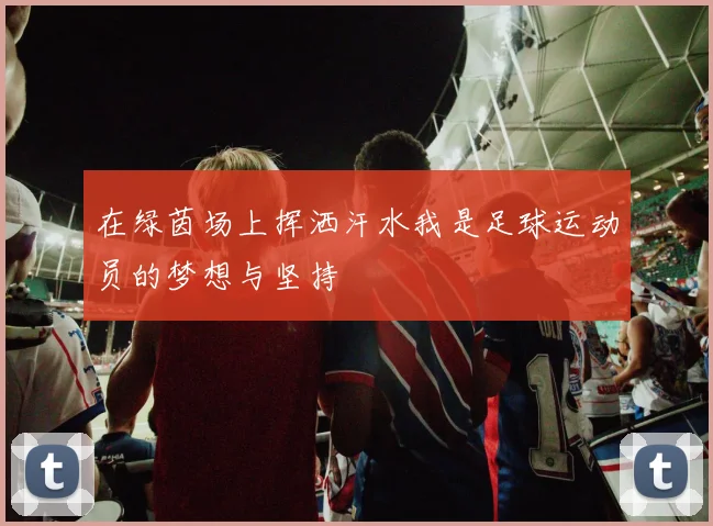 在绿茵场上挥洒汗水我是足球运动员的梦想与坚持